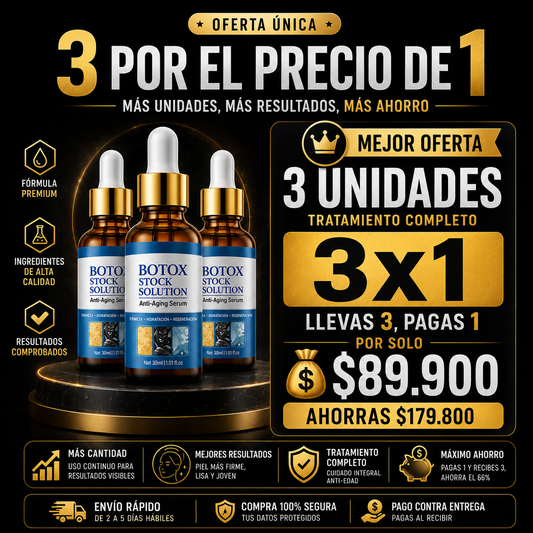 BOTOX STOCK SOLUTION PROMO x3